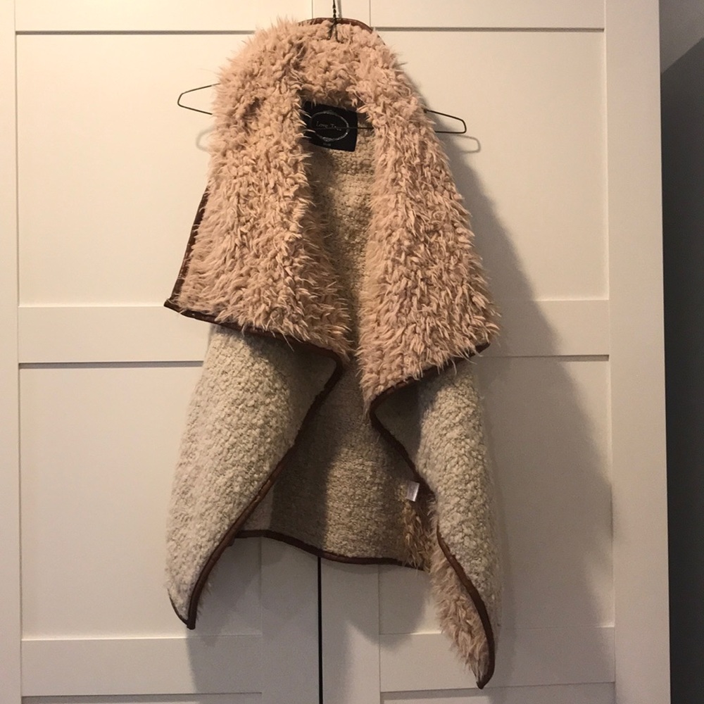 Love Tree Faux Furry Vest